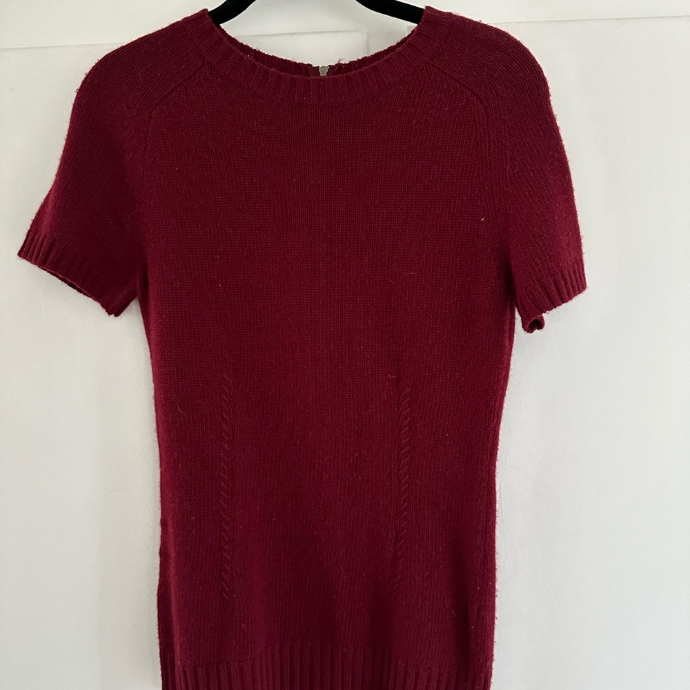 BCBG Wool Short Sleeve Sweater